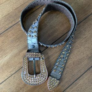 Rhinestone Bling Western Belt